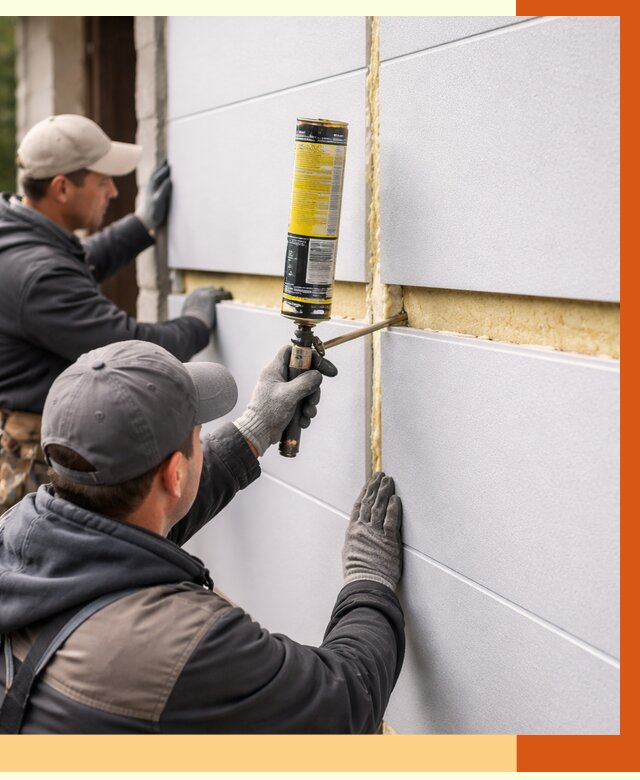 Утепление сэндвич панелей ППУ в Каменске-Шахтинском от 4326 руб. за м2 | ТепломастерКсш