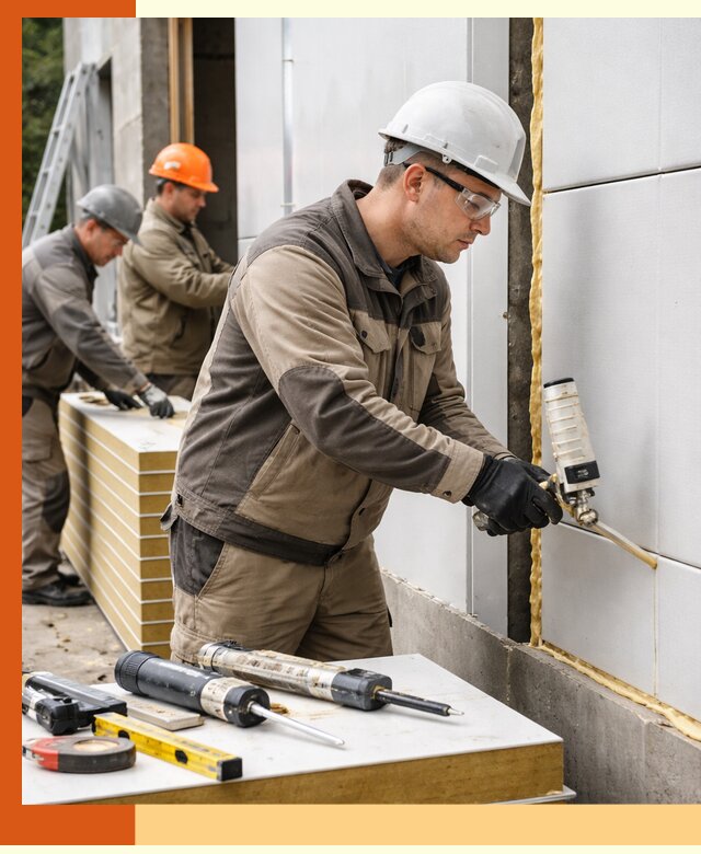 Утепление сэндвич-панелей пенополиуретаном в Каменске-Шахтинском