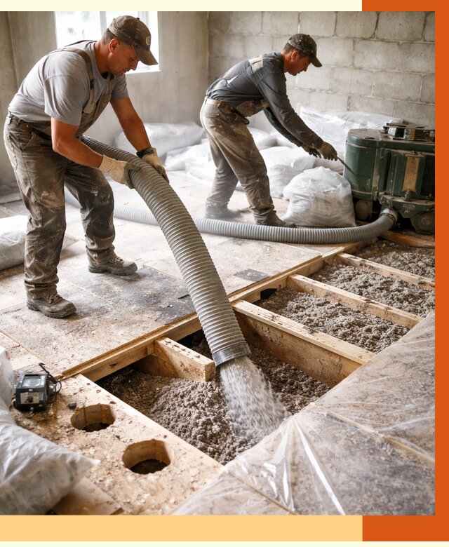 Заполнение пустот перекрытий в Каменске-Шахтинском от 4635 руб. под ключ | ТепломастерКсш