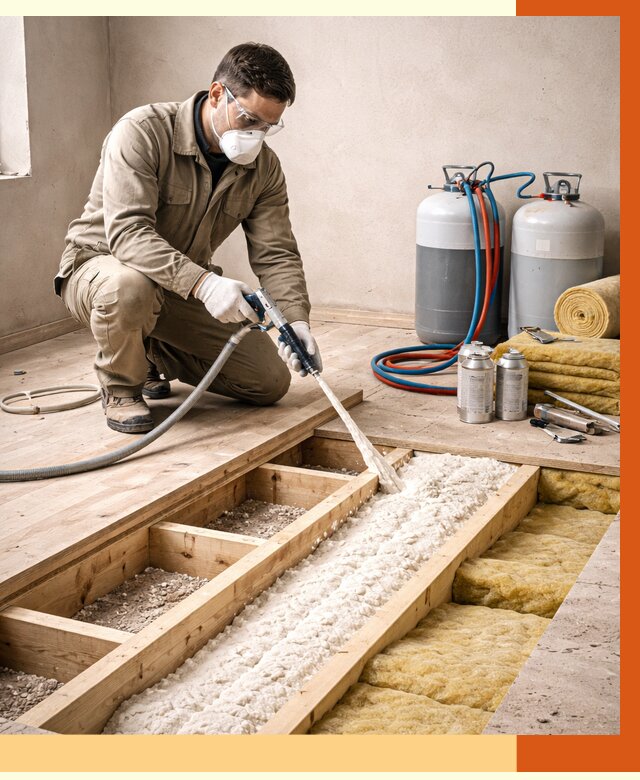 Заполнение полостей межэтажного перекрытия в Каменске-Шахтинском от 4326 руб. | ТепломастерКсш