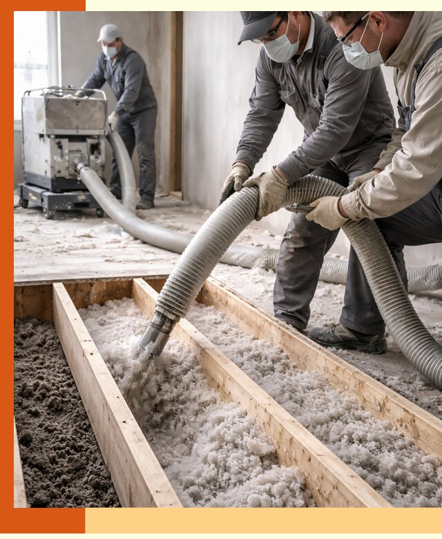 Заполнение полостей межэтажного перекрытия в Каменске-Шахтинском эффективно и герметично