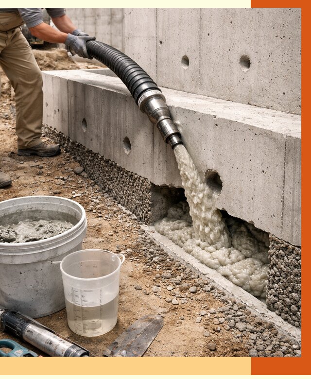 Заполнение полостей фундамента в Каменске-Шахтинском от 7005 руб. под ключ | ТепломастерКсш