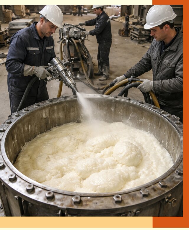 Заливка ППУ в емкости в Каменске-Шахтинском от 7468 руб. — утепление емкости под ключ | ТепломастерКсш