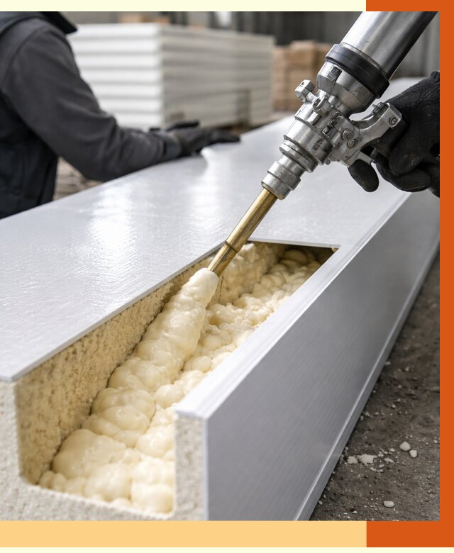 Заполнение пустот холодильных панелей в Каменске-Шахтинском от 7726 руб. | ТепломастерКсш