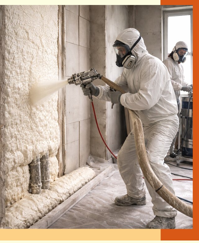 Напыление пенополиуретана в Каменске-Шахтинском от 7726 руб./м2 — услуги и монтаж ППУ | ТепломастерКсш