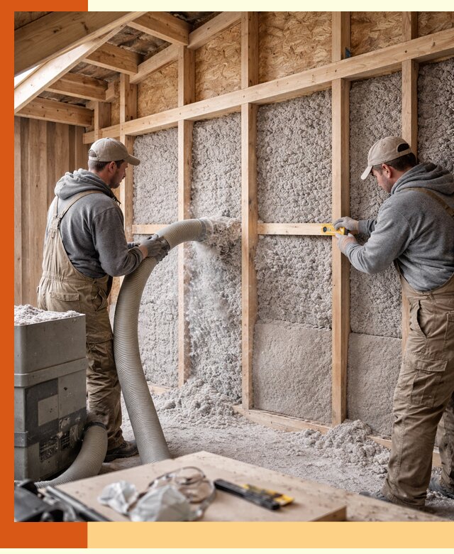 Утепление эковатой стен, потолков и перекрытий в Каменске-Шахтинском