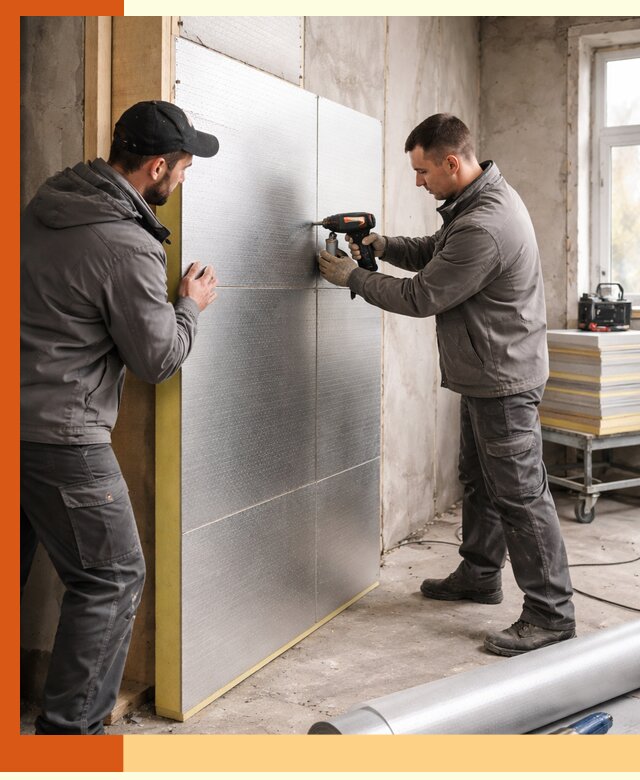 Утепление PIR панелями домов и зданий в Каменске-Шахтинском