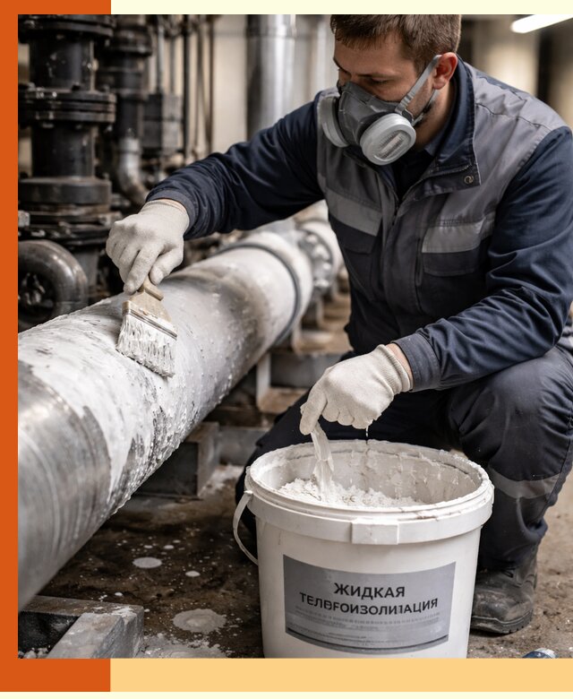 Утепление оборудования жидкой теплоизоляцией в Каменске-Шахтинском