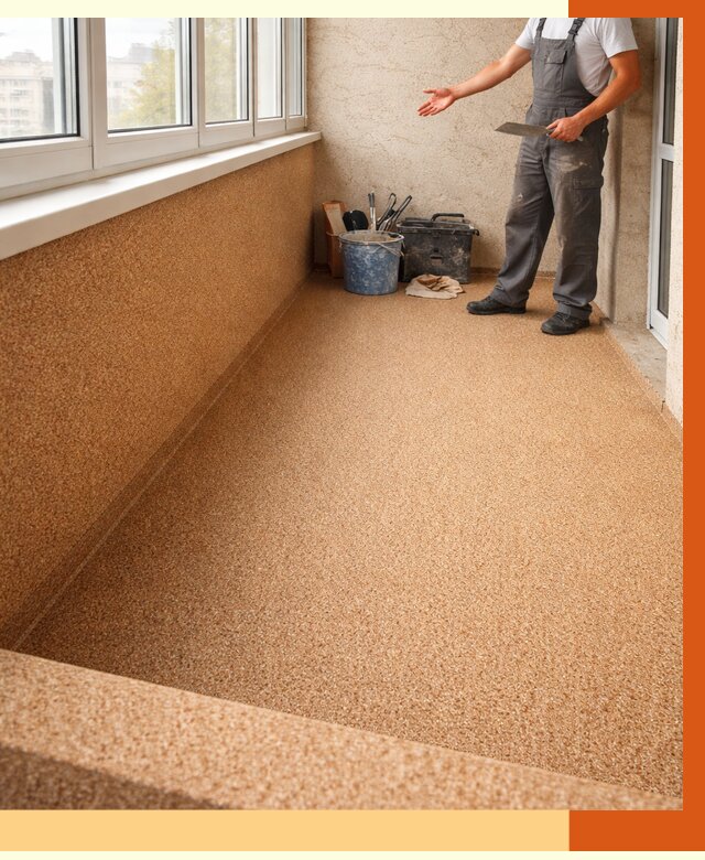 Утепление балкона жидкой пробкой в Каменске-Шахтинском от 3760 руб/м² под ключ | ТепломастерКсш