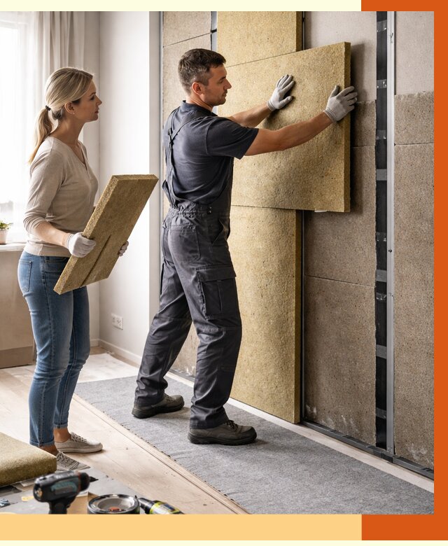 Профессиональная шумоизоляция квартиры в Каменске-Шахтинском от 7726 руб. за м2 | ТепломастерКсш