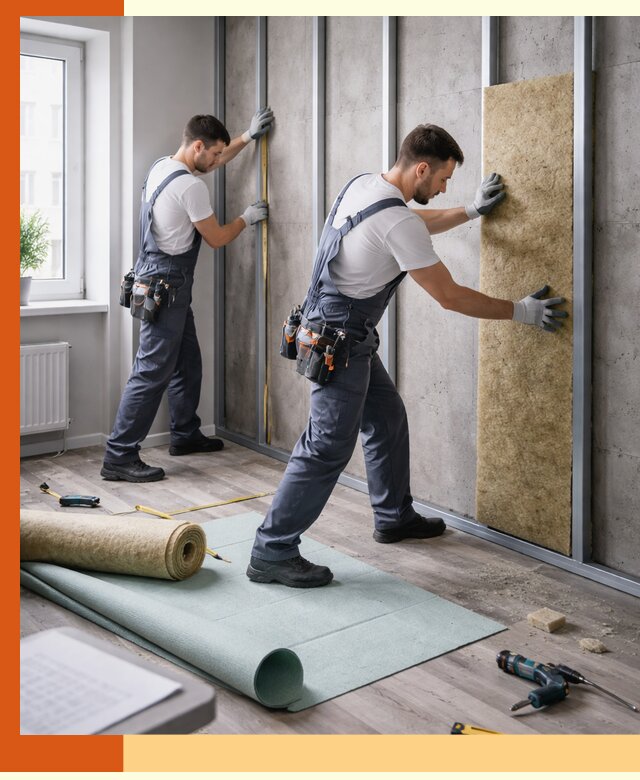 Шумоизоляция квартиры под ключ в Каменске-Шахтинском — профессионально и гарантированно