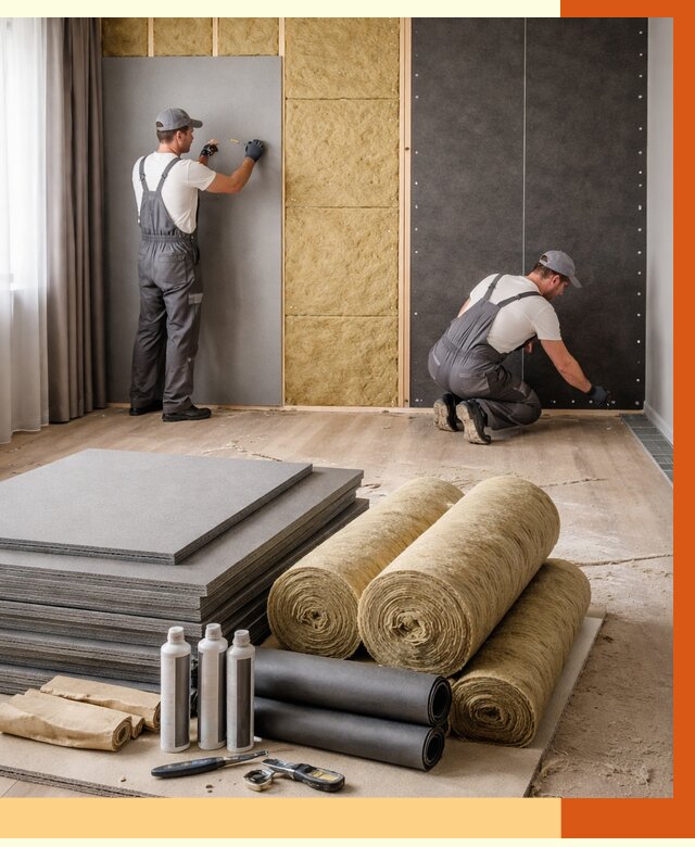 Шумоизоляция дома в Каменске-Шахтинском от 4635 руб/м2 — комплексная звукоизоляция под ключ | ТепломастерКсш