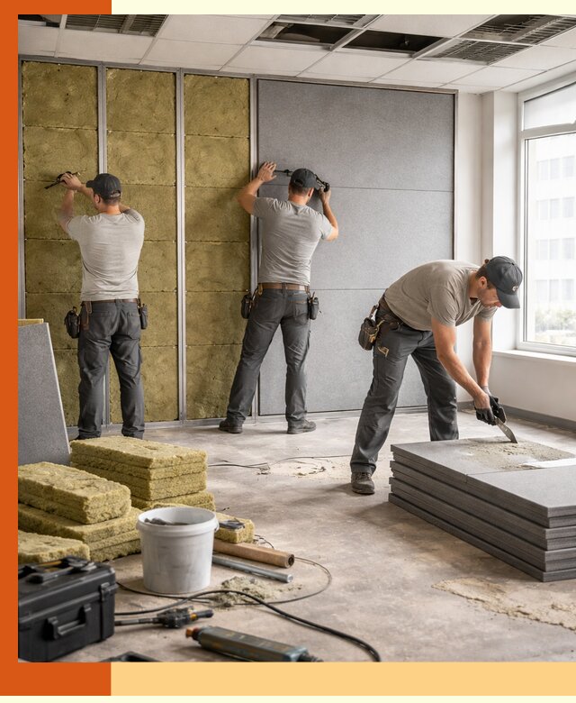 Профессиональная шумоизоляция офисов в Каменске-Шахтинском для комфорта сотрудников