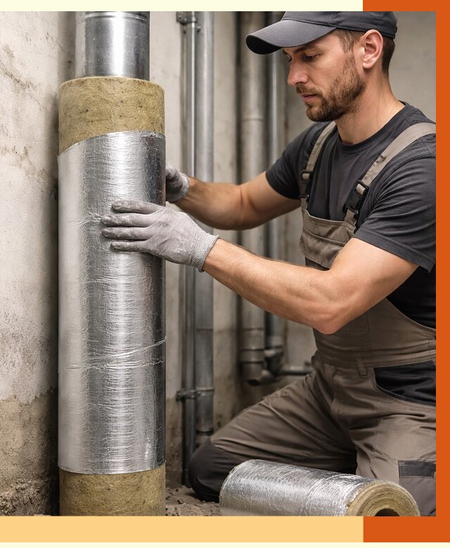 Шумоизоляция труб в Каменске-Шахтинском от 1236 руб. — шумоподавление и звукоизоляция труб | ТепломастерКсш