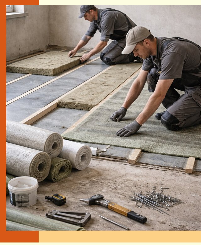 Шумоизоляция пола в Каменске-Шахтинском — профессиональная звукоизоляция помещений