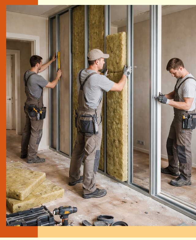 Шумоизоляция межкомнатных перегородок в Каменске-Шахтинском эффективно и надёжно