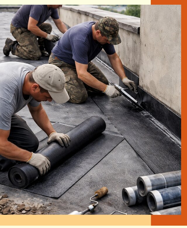 Гидроизоляция кровли в Каменске-Шахтинском от 4635 руб. — профессиональная гидроизоляция крыши | ТепломастерКсш