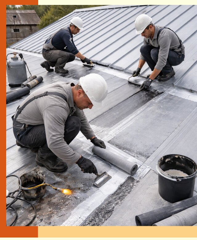 Гидроизоляция металлической кровли с гарантией в Каменске-Шахтинском