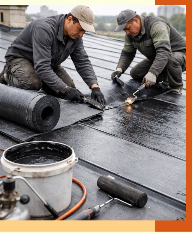Гидроизоляция фальцевой кровли в Каменске-Шахтинском от 7726 руб. под ключ | ТепломастерКсш