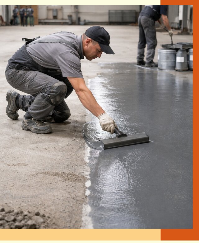 Гидроизоляция промышленного пола в Каменске-Шахтинском от 1236 руб./м2 — ТепломастерКсш специалисты под ключ