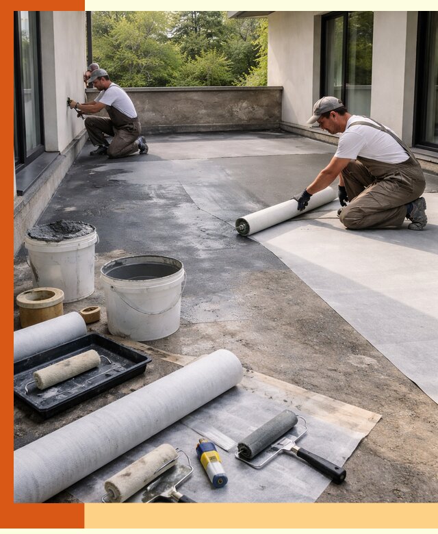 Гидроизоляция террасы в Каменске-Шахтинском — надежная защита от влаги и протечек