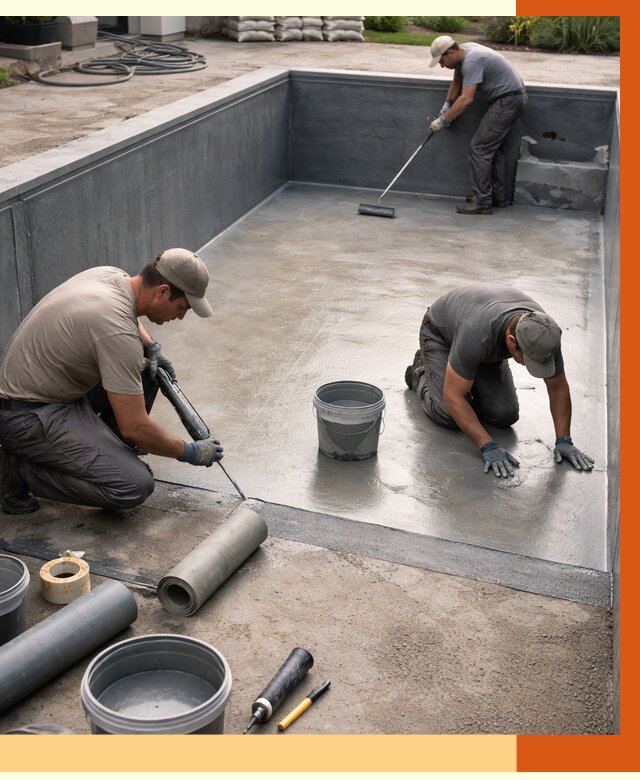 Профессиональная гидроизоляция бассейна в Каменске-Шахтинском от 6696 руб. за м2 | ТепломастерКсш