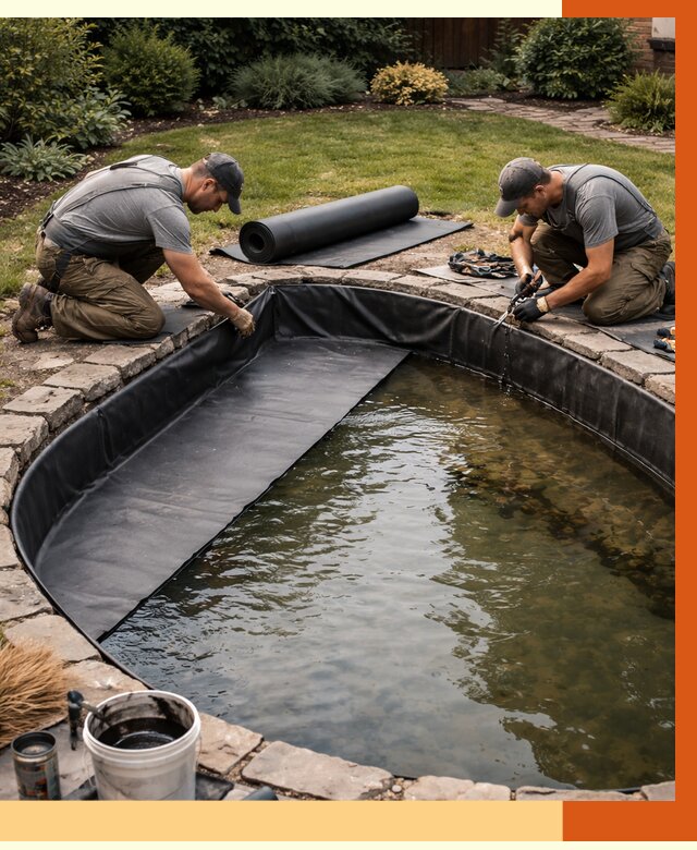 Гидроизоляция пруда в Каменске-Шахтинском от 15452 руб. под ключ | ТепломастерКсш профессионально