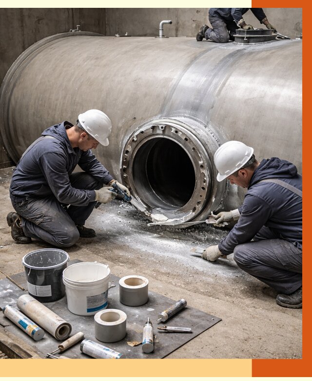 Гидроизоляция резервуара с топливом в Каменске-Шахтинском от 77258 руб. под ключ | ТепломастерКсш