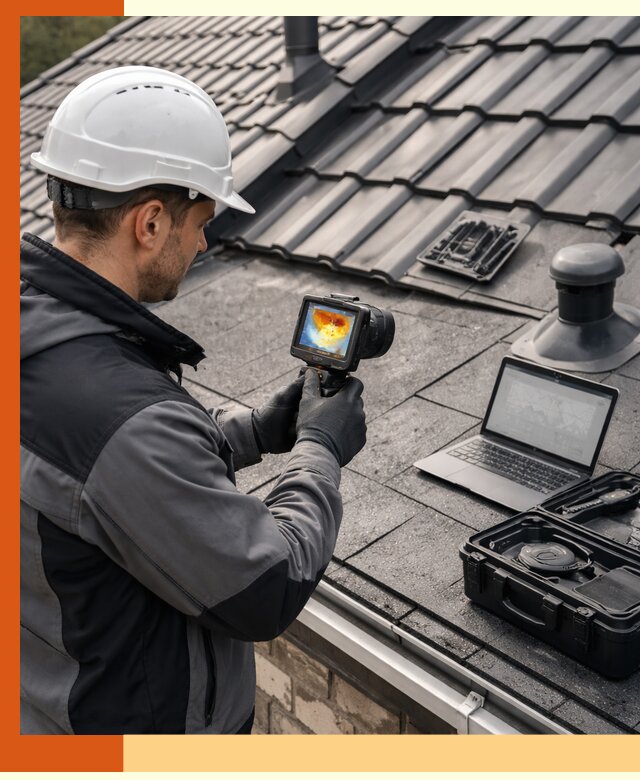 Тепловизионное обследование кровли в Каменске-Шахтинском для выявления дефектов