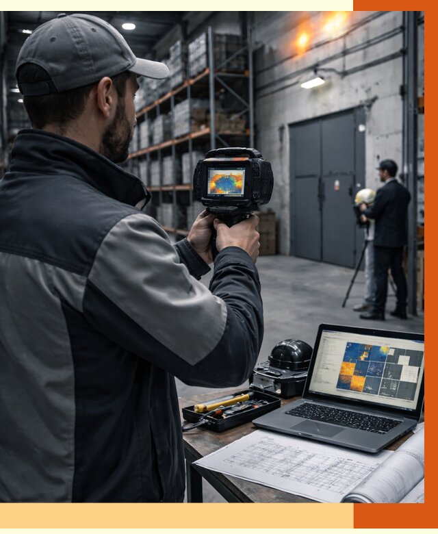 Тепловизионное обследование склада в Каменске-Шахтинском от 6696 руб. | ТепломастерКсш