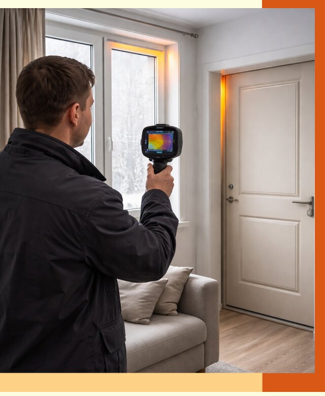 Тепловизионное обследование окон и дверей в Каменске-Шахтинском от 4635 руб. | ТепломастерКсш