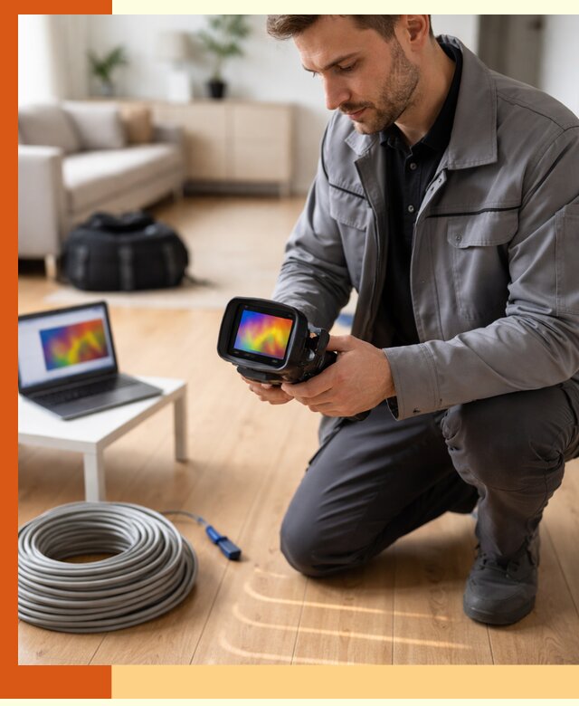 Тепловизионное обследование тёплого пола в Каменске-Шахтинском для точной диагностики