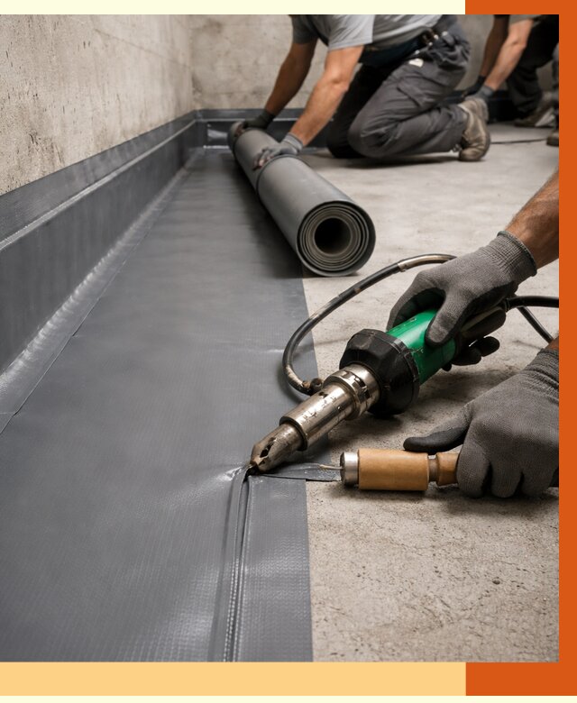 Монтаж гидроизоляционной мембраны в Каменске-Шахтинском от 1025 руб/м2 | ТепломастерКсш