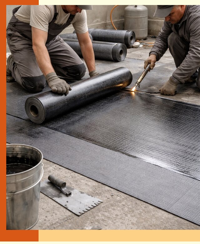 Монтаж гидроизоляционной мембраны в Каменске-Шахтинском для зданий и конструкций