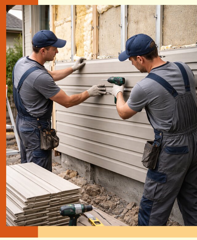 Монтаж сайдинга после утепления в Каменске-Шахтинском качественно и надежно